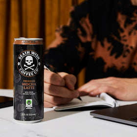 Death Wish Coffee ready-to-drink 11oz can for fast, convenient caffeine.