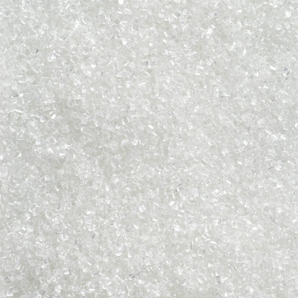 DecoPac Sanding Sugar bottle with white sprinkles for cake decoration and shine