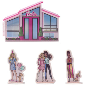 DecoPac 4-Piece Cake Topper Set provides a complete decorating kit.