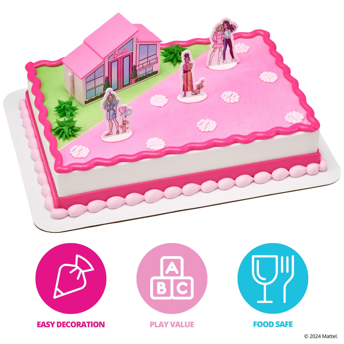 DecoPac Barbie and Friends Figures Topper creates instant storytelling on birthdays.