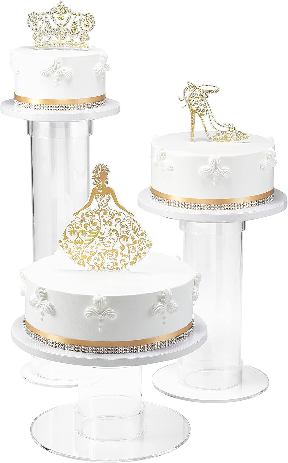 DecoPac toppers with strong plastic picks stay secure on cakes.