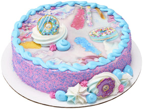 Ice cream and confections benefit from DecoPac decorations for visual appeal.