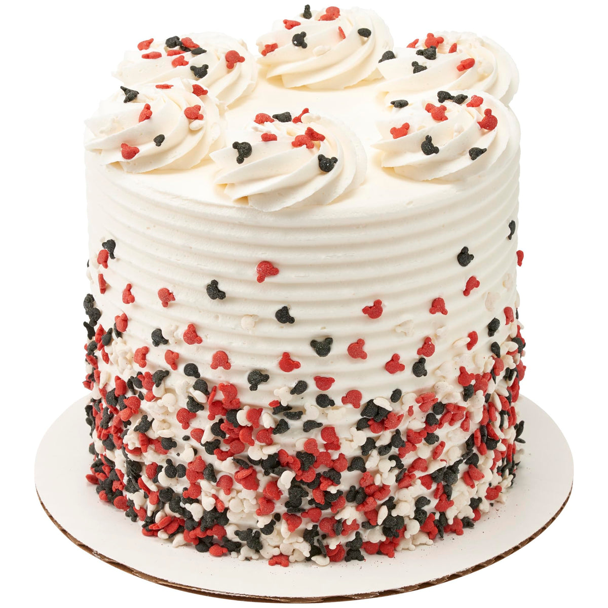 DecoPac Mickey Mouse quins on cakes add playful celebration detail.