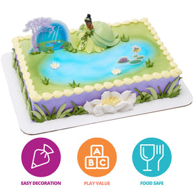 DecoPac Naveen frog figurine accents the Princess and the Frog theme on cakes.