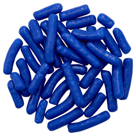 Navy blue edible sprinkles ideal for cake decorating and toppings
