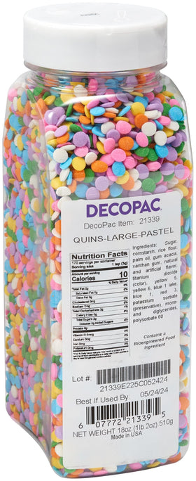 DecoPac Quins decorate celebration cake with texture and definition.