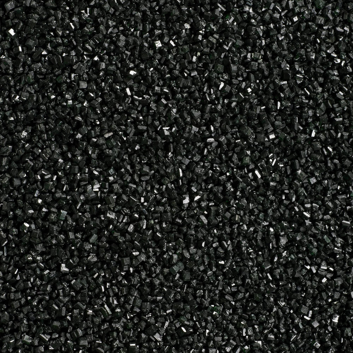 DecoPac sanding sugar black 33oz container for easy sprinkling and storage.
