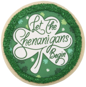 Green edible sugar sprinkles on ice cream