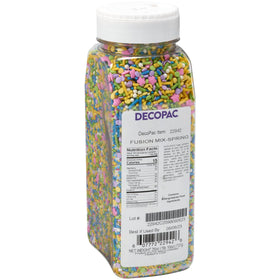 DecoPac Spring Fusion Mix bottle top view showing easy-to-use handheld decorating option.