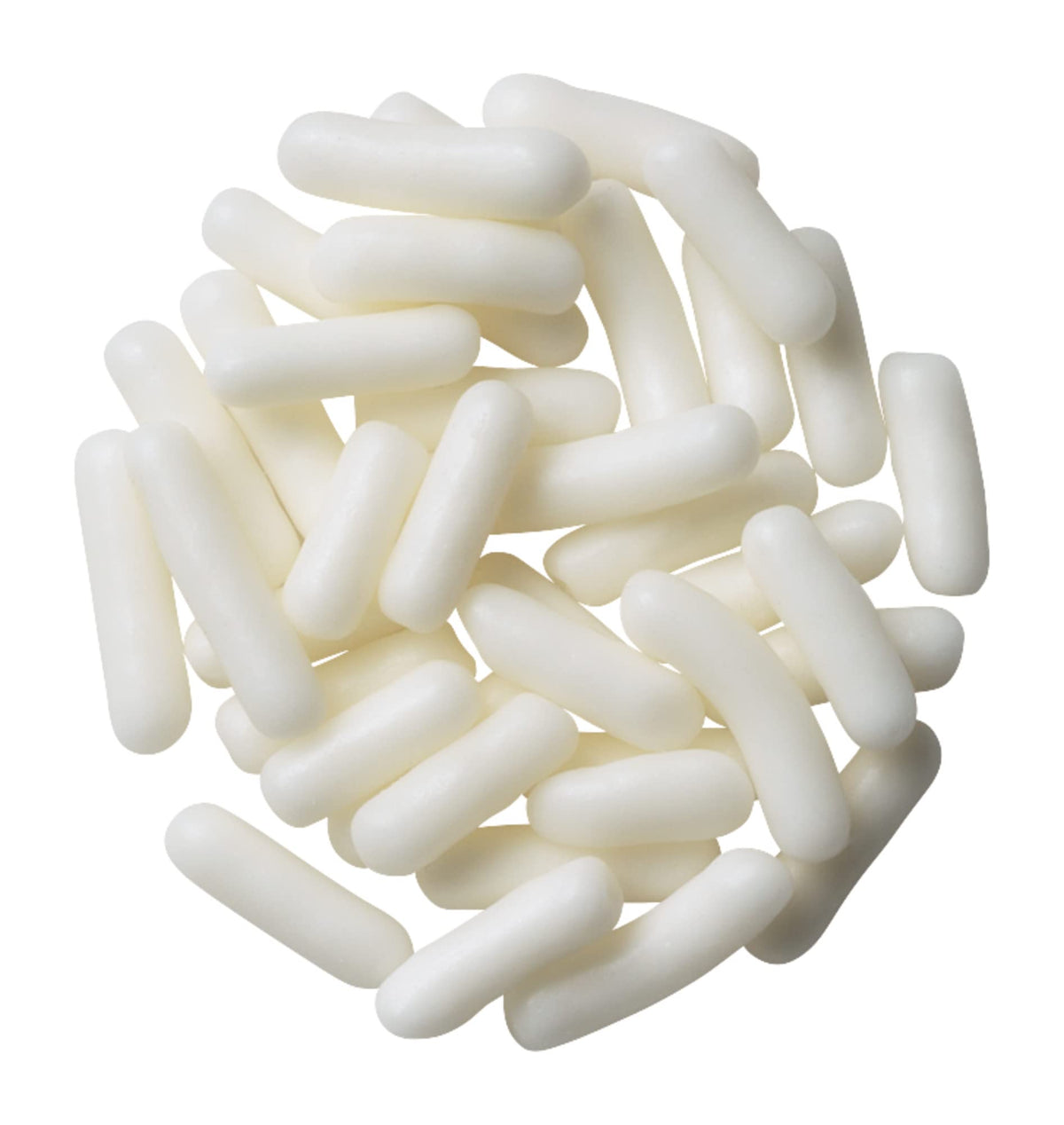 DecoPac White Sprinkles on a cake, adds texture and festive contrast.