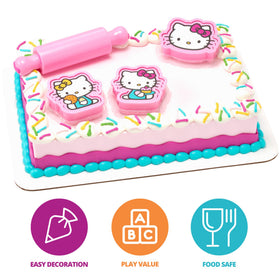 DecoSet Hello Kitty cookie cutters for creating cute shaped cookies.