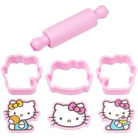 DecoSet Hello Kitty cookie dough cutters for fun shapes.