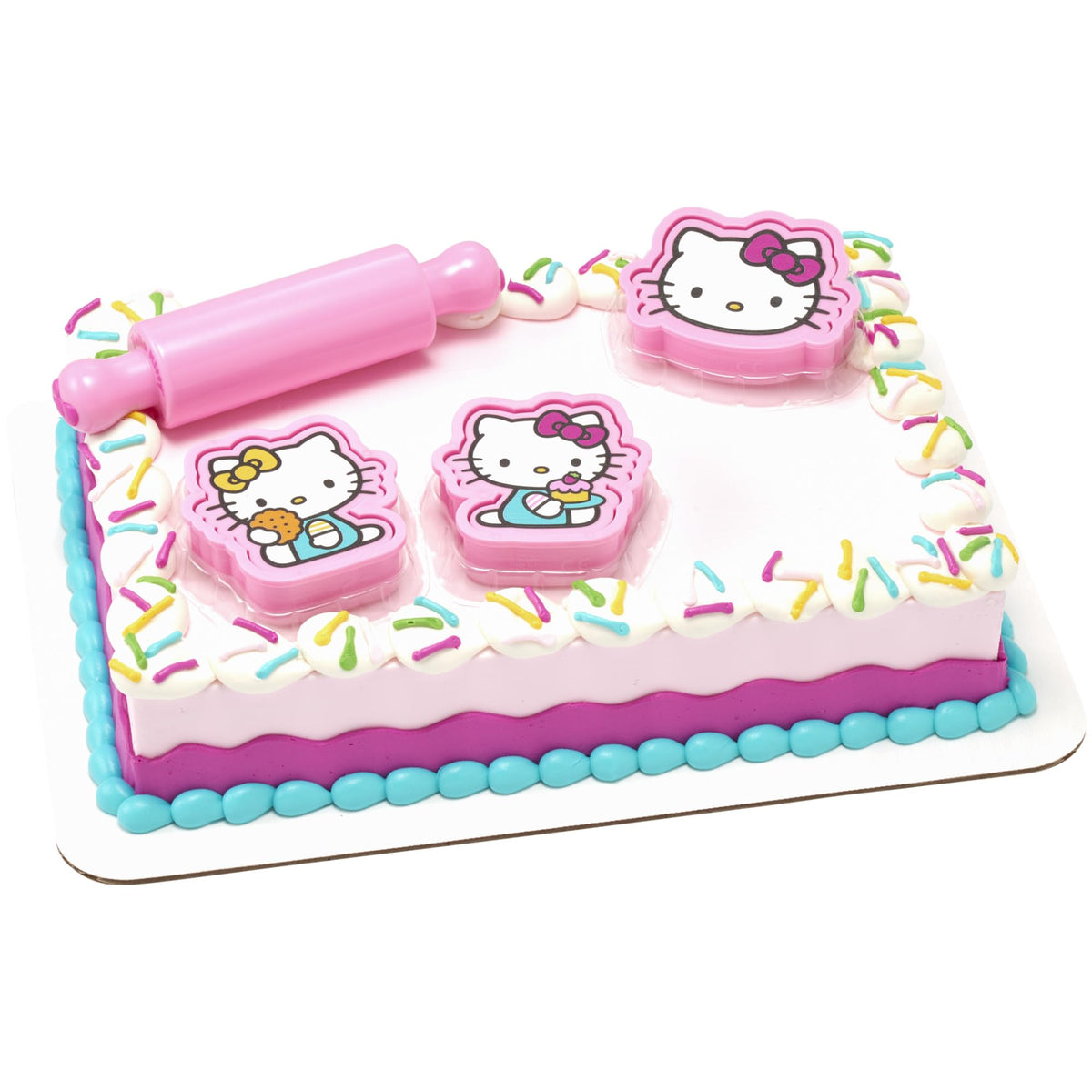 DecoSet Hello Kitty rolling pin for smooth fondant rolling on cakes.