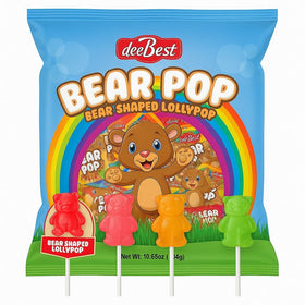 Dee Best Bear Pop 32-count package, individually wrapped for freshness.