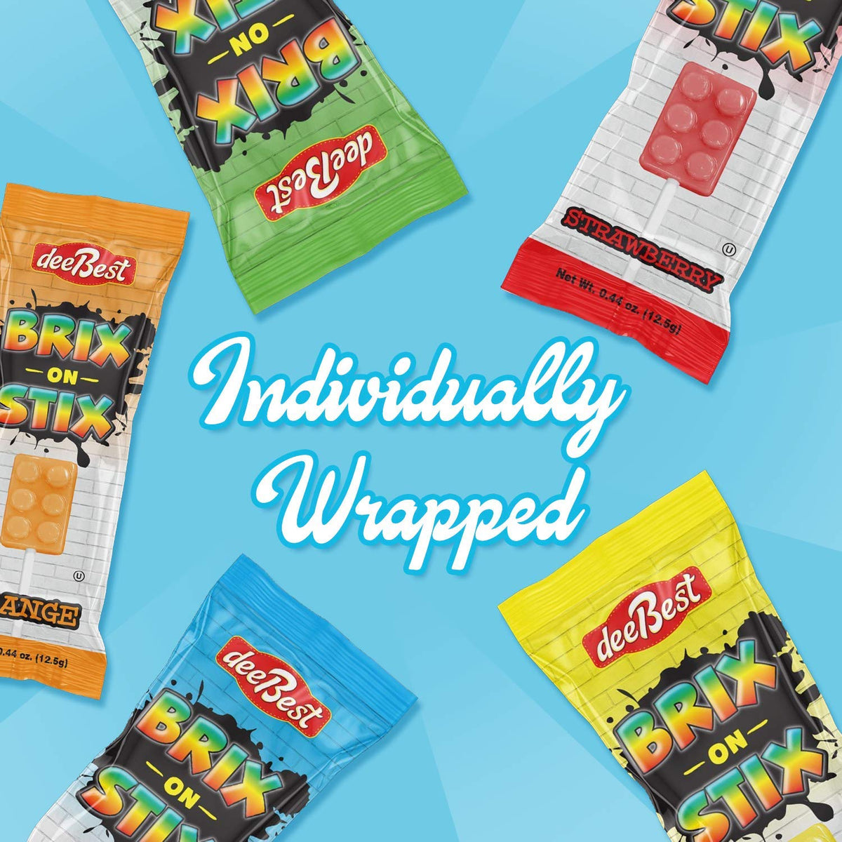 Dee Best Bricks on Stix brick-shaped candies ideal for gift baskets