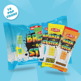 Dee Best Bricks on Stix bright brick lollipops inspiring playful snacking