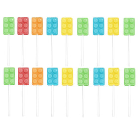 Dee Best Bricks on Stix assorted flavors highlighted in a party setup