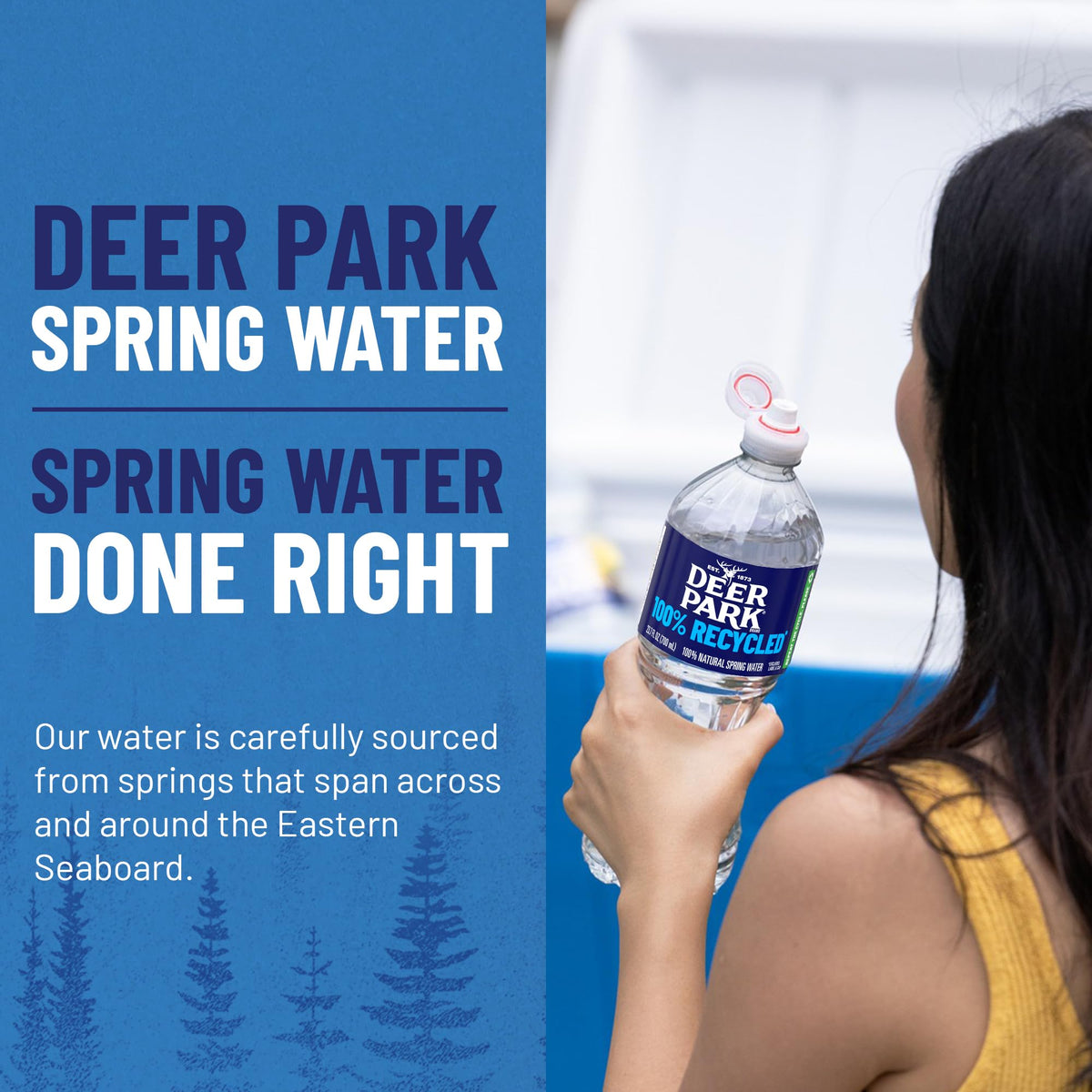 Deer Park in cooler ready for adventure rehydration.