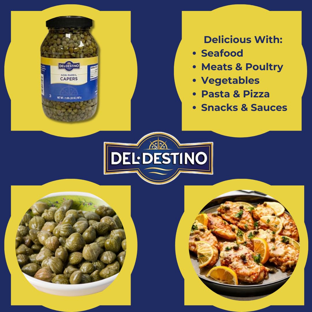Del Destino Capers Non-Pareil on pasta add zest