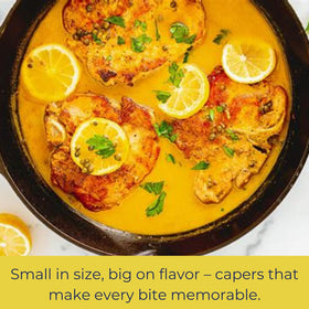 Del Destino Capers Non-Pareil served with antipasto for savory brightness