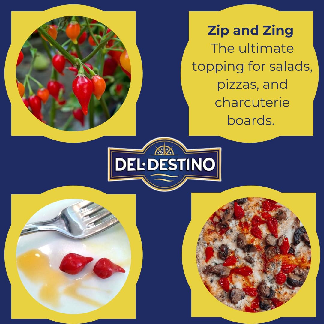Del Destino Peruvian Highlands peppers garnish with crisp snap