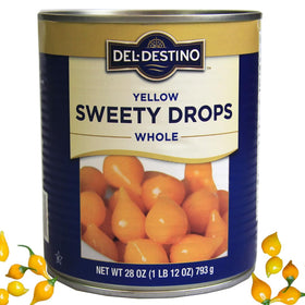 Del Destino Yellow Sweety Drops tear-shaped peppers for appetizers
