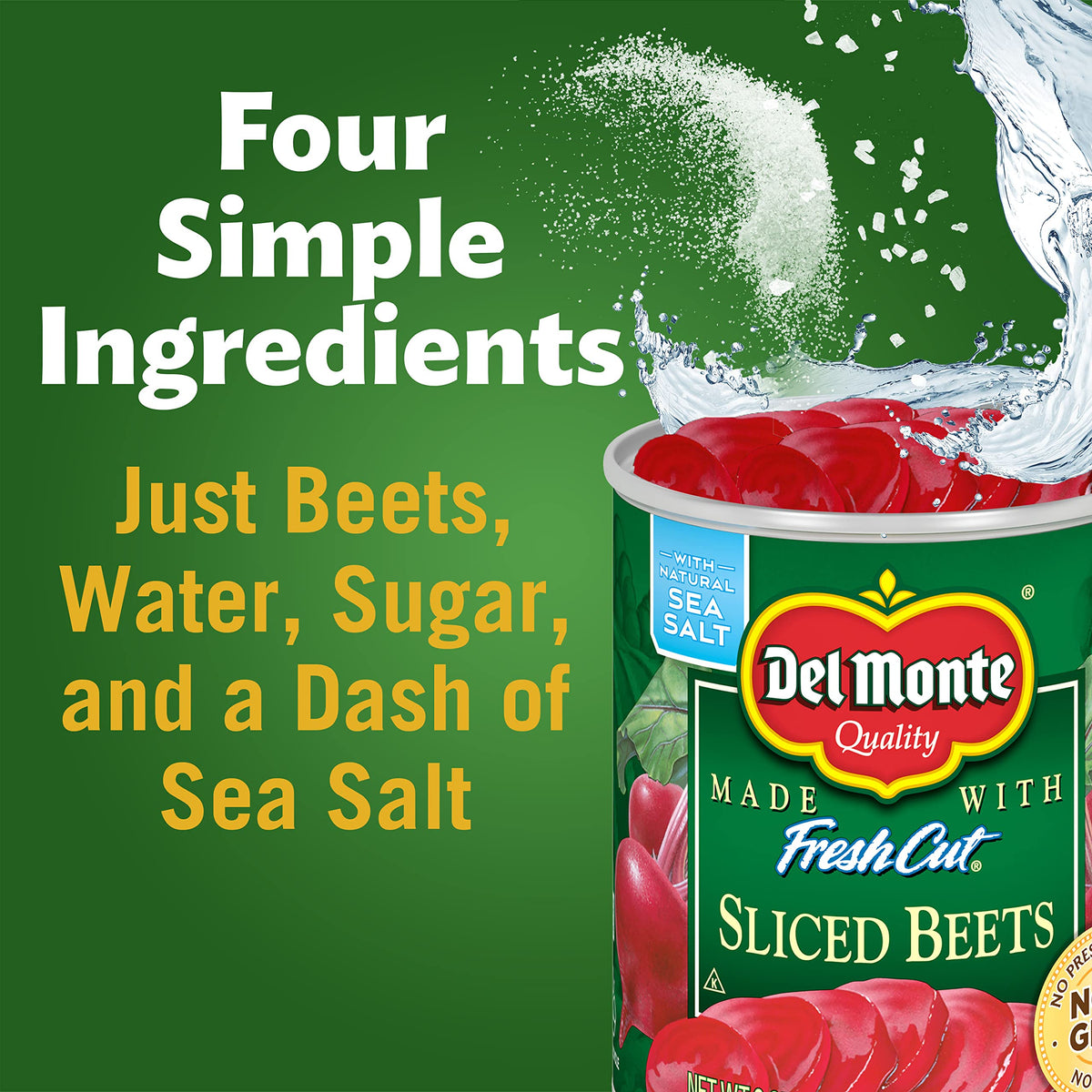 Del Monte BPA-free can protecting beets during storage and transport.