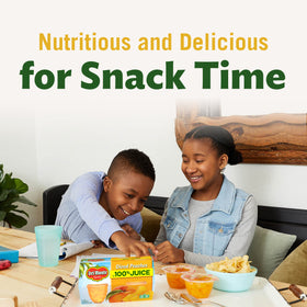Juicy bite-sized peaches in 100% fruit juice for after-school treats