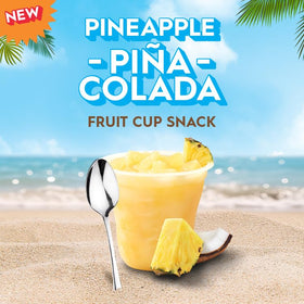 Del Monte Escapes on-the-go cups, convenient snack solution for busy days.