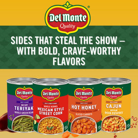 Del Monte Mexican Street Corn packaging shows non-BPA lining for safe storage.