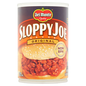 Del Monte Original Sloppy Joe 15 oz front can view, ideal pantry staple