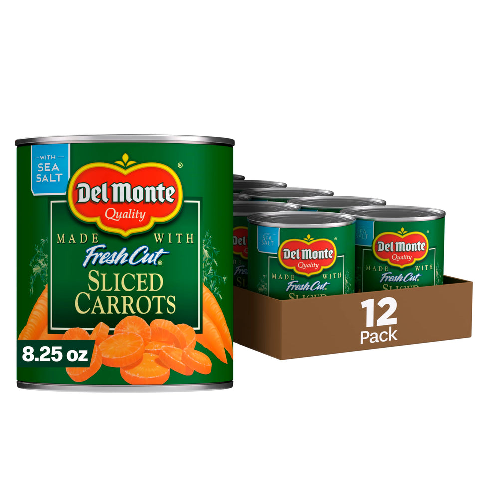 Del Monte sliced carrots in a pack, ready to season for quick, tasty sides.