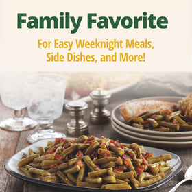 Del Monte Southern Style Green Beans ready to eat straight from the can.