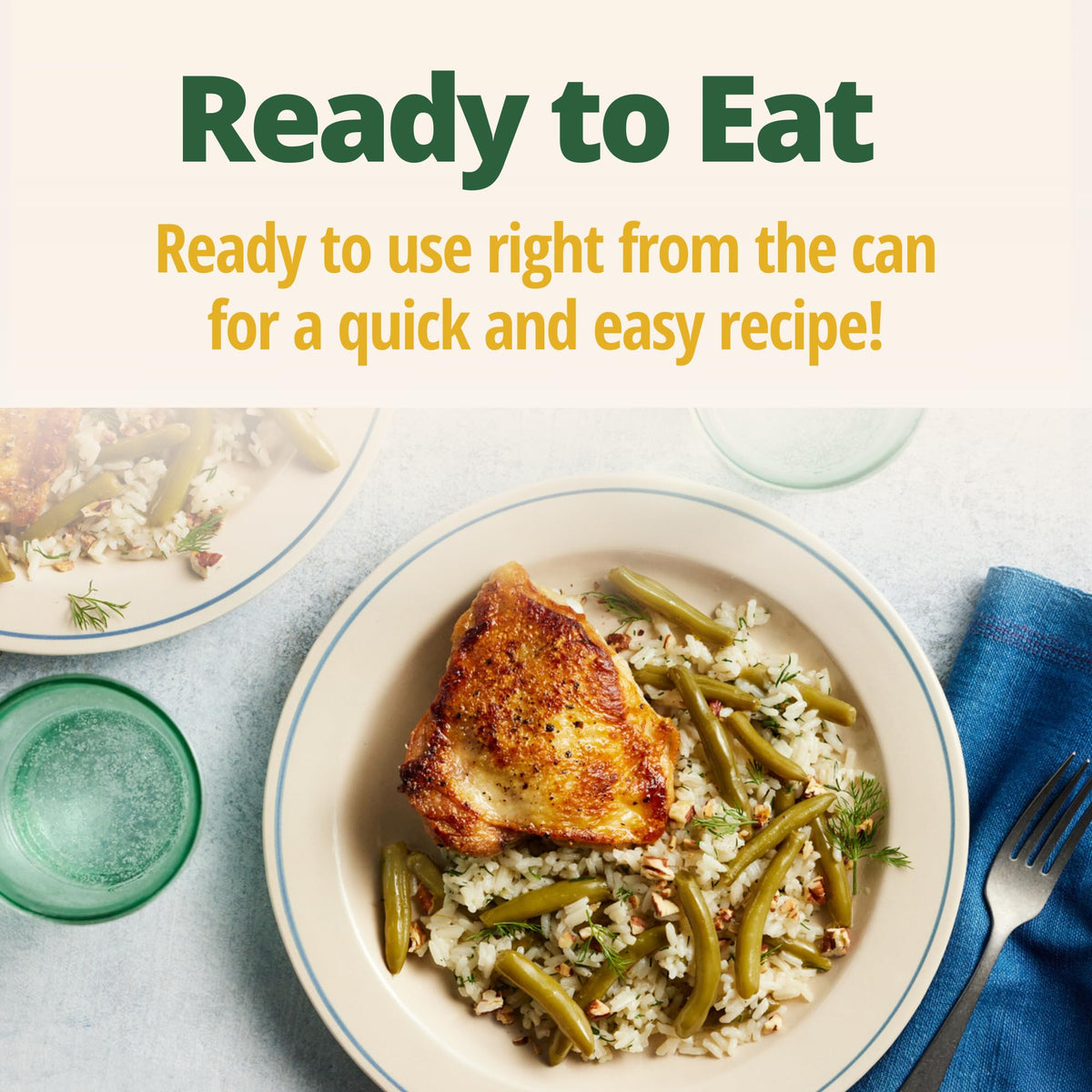 Del Monte green beans smoky and spicy, enhances weeknight dinners with heat and depth.