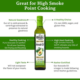 De La Rosa 613 avocado oil for dressings adds silky texture and vibrant flavor.