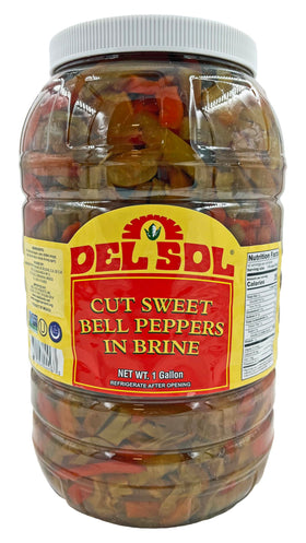 Del Sol sliced cherry peppers in brine add vibrant color to salads and bowls.