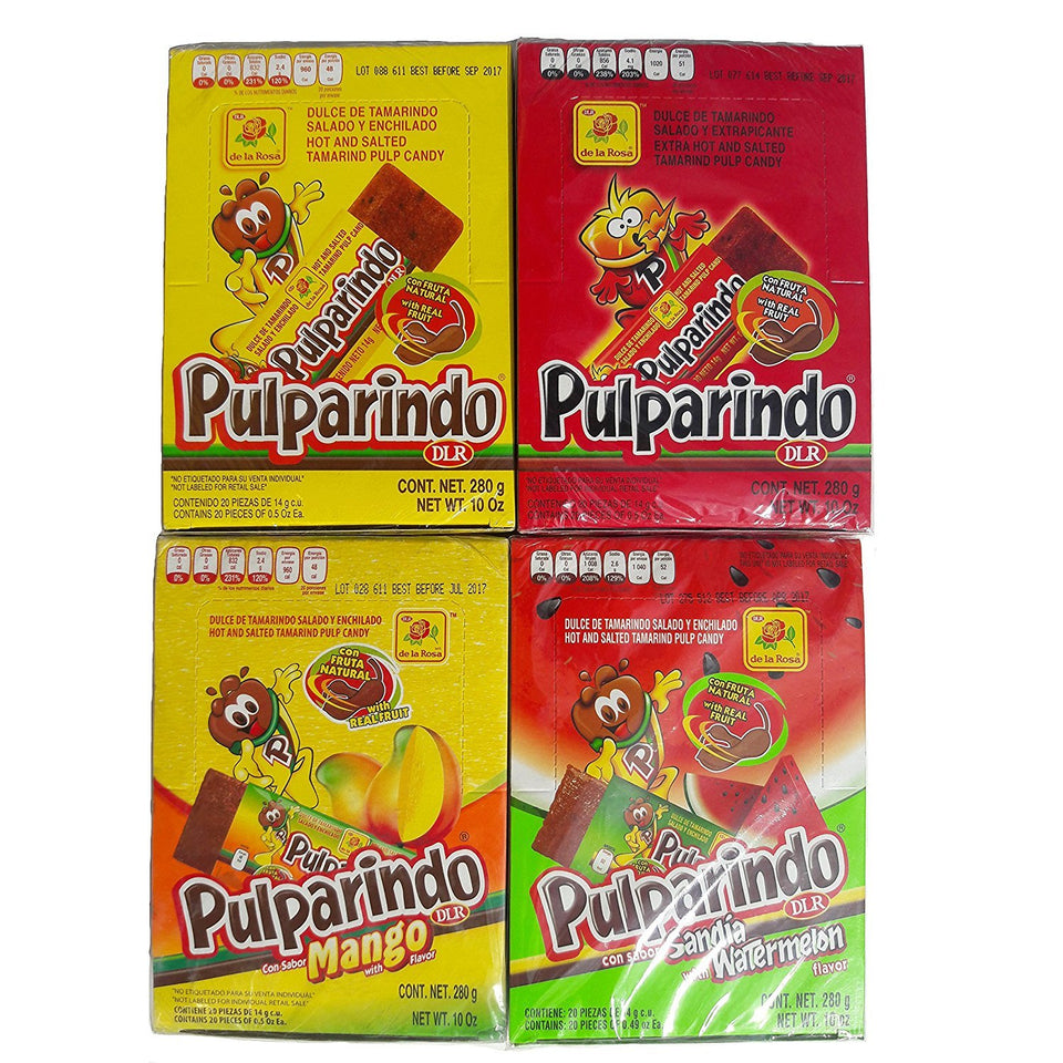 De la Rosa Pulparindo Original flavor pack for a classic chewy tamarind snack