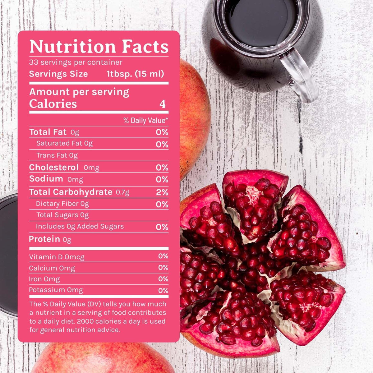 Ingredient visual highlighting De La Rosa 613 pomegranate vinegar quality