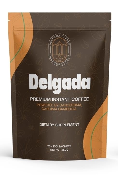 Delgada Instant Coffee ganoderma packet for smooth focus and steady energy.