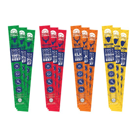 Deli Direct Apex Wild Game Jerky Stick closeup shows savory texture for on-the-go snacking