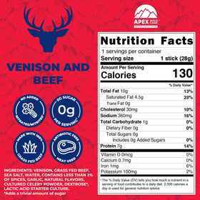 Deli Direct Apex venison jerky brand logo, signals trusted quality