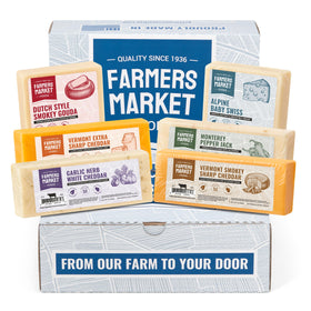 Deli Direct Farmers Market cheese collection with four flavors for sharing