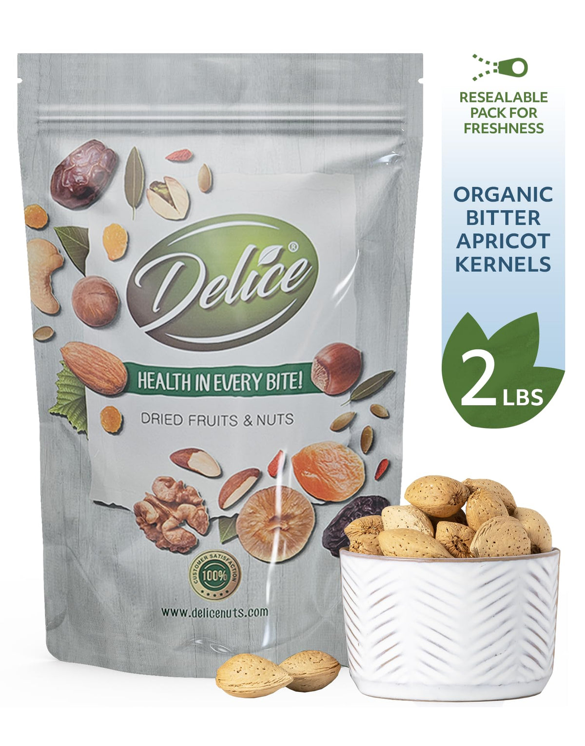 Delice almonds in shell ready to crack with crunchy texture