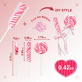 Delicyum decorative ribbon included to match wedding or party themes.