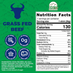 Keto and paleo friendly Apex jerky for diet compatibility.
