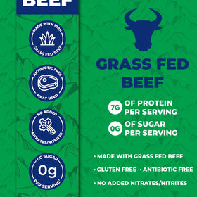 Apex jerky box packaging highlights gluten-free, keto-friendly claims.