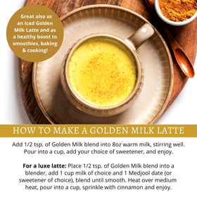 DelighTeas cup-ready golden milk mix for quick indulgence.