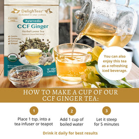 Brewing instructions and loose-leaf texture invite a slow, satisfying steep.