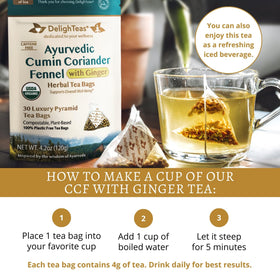 DelighTeas caffeine-free vegan kosher formula suitable for daily use.