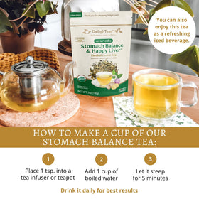 DelighTeas Vegan Caffeine-Free Tea ideal for evenings.